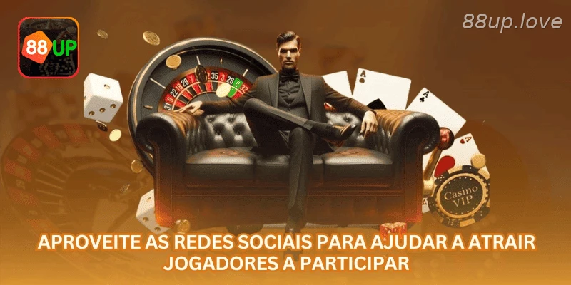 Divulgação da 88UP em redes sociais com conteúdo responsável e links oficiais