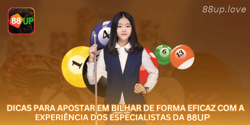 Odds de bilhar na 88UP com atenção a formato e limite de banca