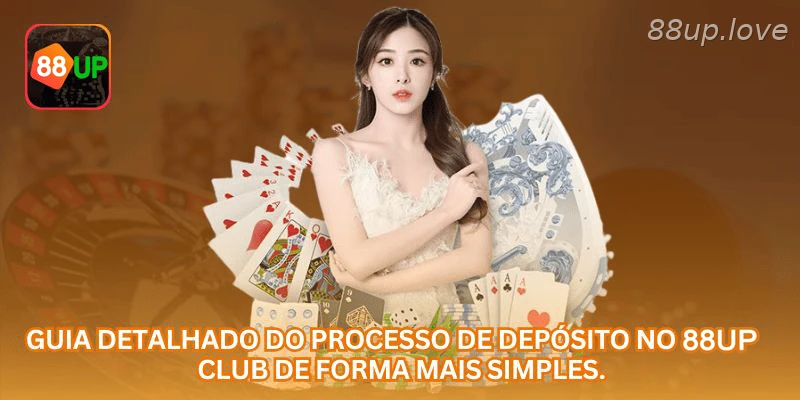 Depósito na 88UP com Pix, saldo em R$ e histórico de transações