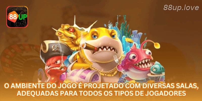 Salas de pesca online com limites diferentes, recursos de mira e navegação por celular.