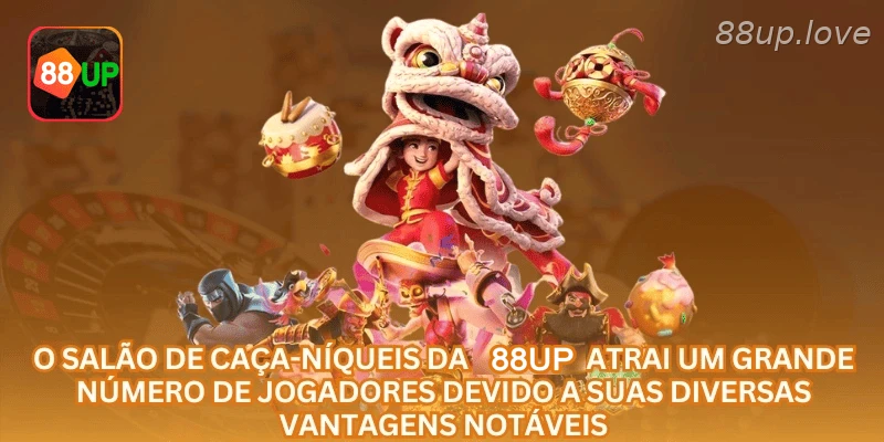 Área de slots e jackpots 88UP com jogos organizados, saldo em reais e regras visíveis.