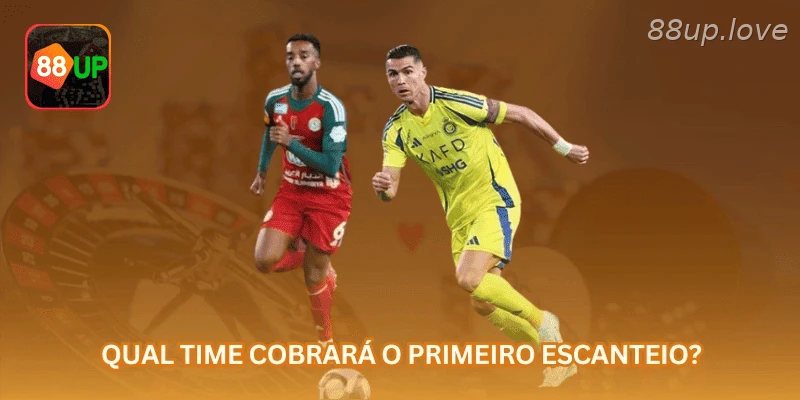 Primeiro escanteio no futebol com avaliação de início de jogo e pressão ofensiva